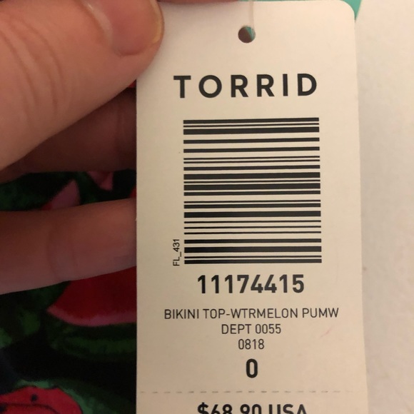 Torrid Vixen Swimwear Top 0 - Picture 4 of 4
